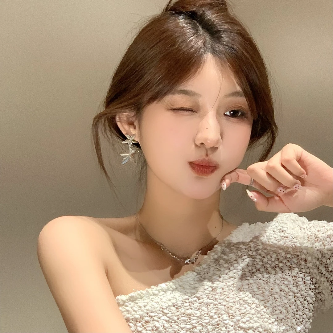 FULL GIRLISH耳环01267简约星星冷淡风甜酷耳钉耳饰