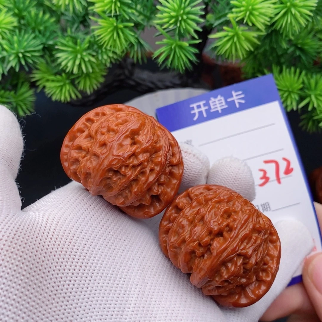 文玩核桃把件42球白372