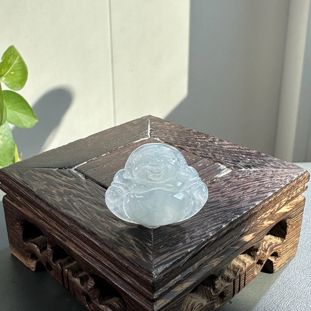 JSW04-08 天然翡翠缅甸A货 佛公