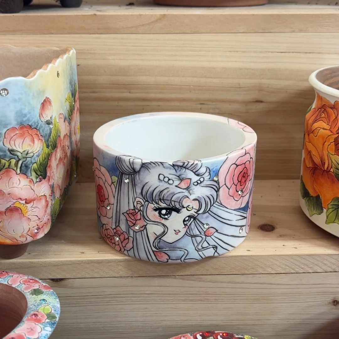 景德镇手绘花盆陶瓷9/7