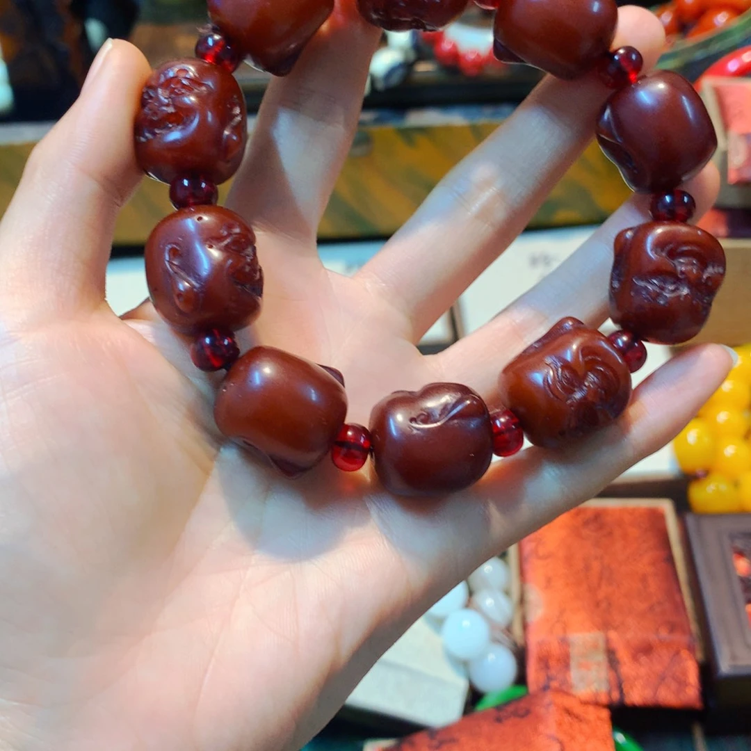 蜜蜡颈饰未镶嵌噢噢哦噢哦噢哦噢哦喔哦