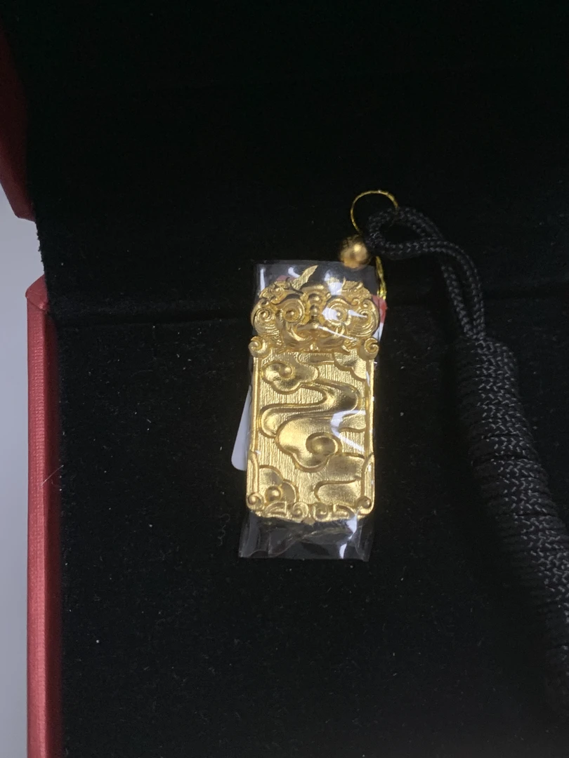 【世纪金时代金店】足金瑞兽牌子吊坠