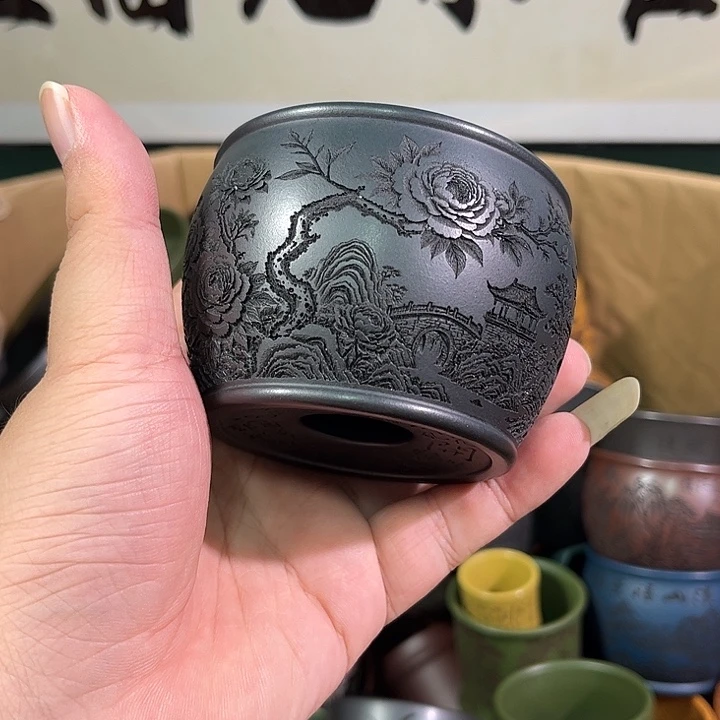 茶杯紫砂全手工紫砂主人杯