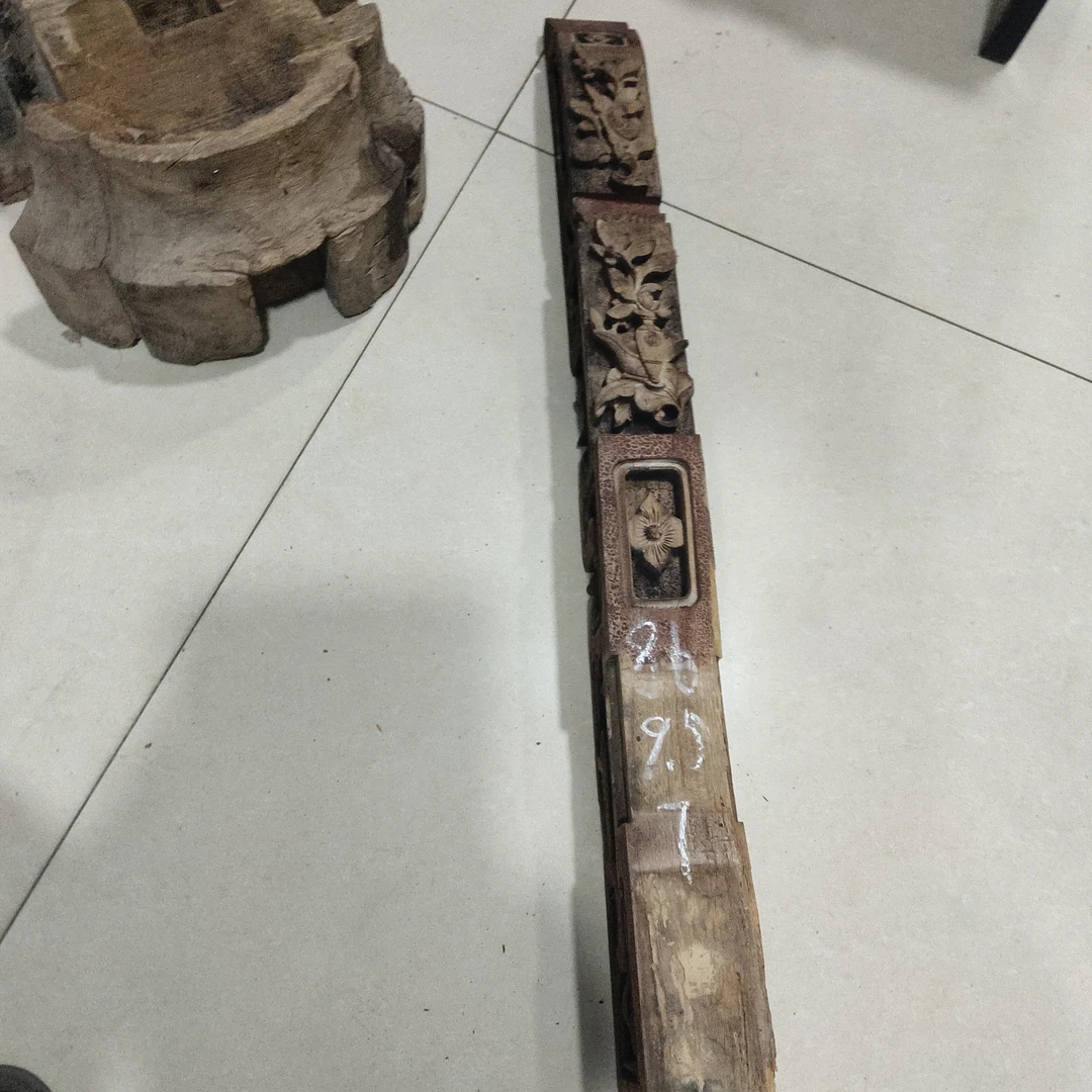 老物件老木雕老花板