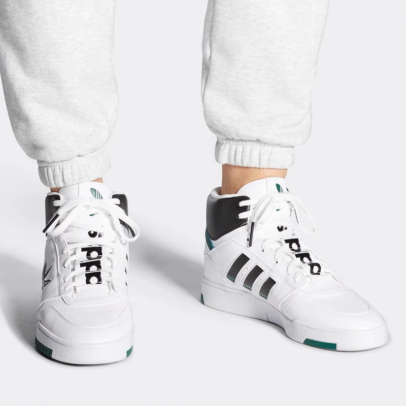 【微瑕】Adidas 三叶草男女高帮新款经典运动休闲运动板鞋 FW2037