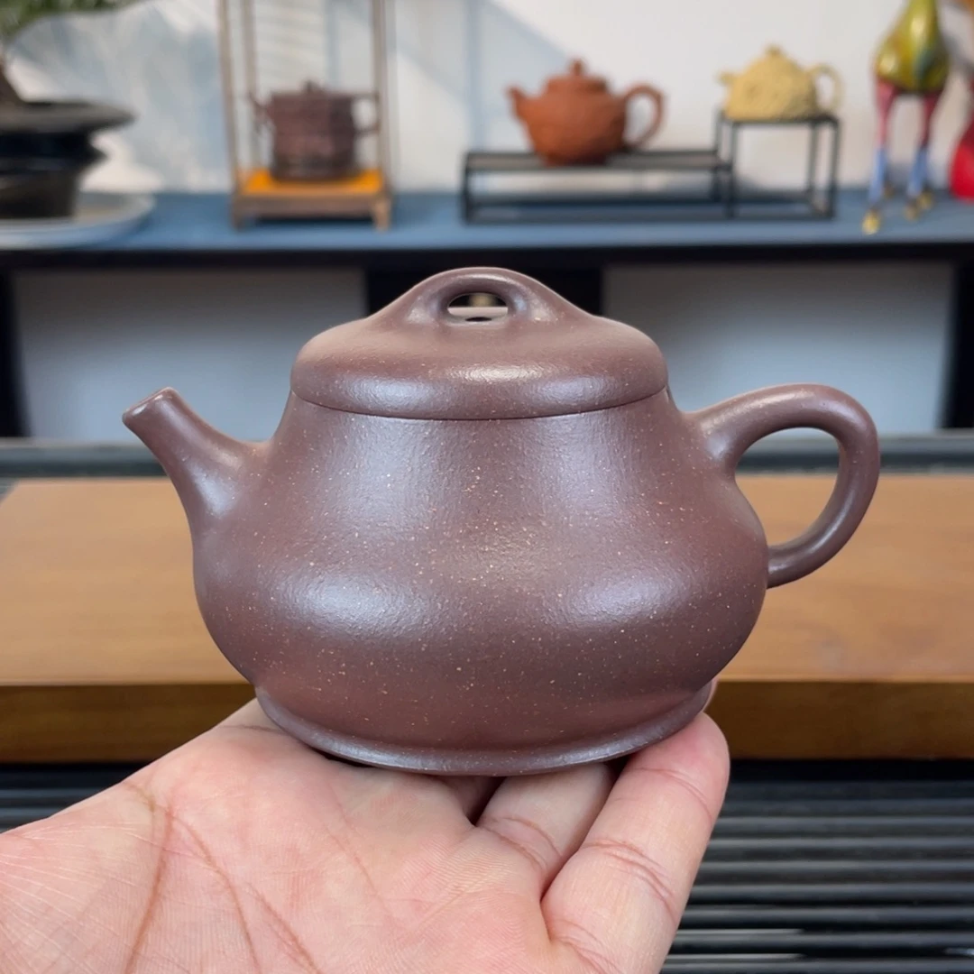 紫砂茶壶底槽青饮瓢200cc
