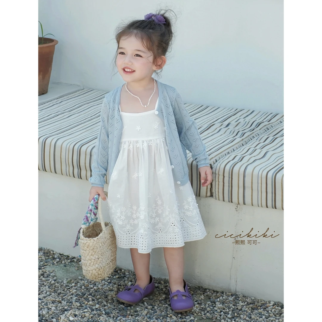 【伊莉丝】2025新款女童夏季百搭气质吊带裙连衣裙 熙熙可可DDQ2505