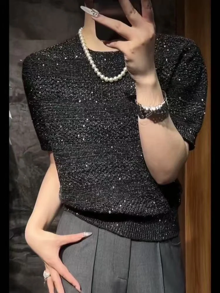 【WJ】秋款崔8026针织打底上衣（小码-大码）