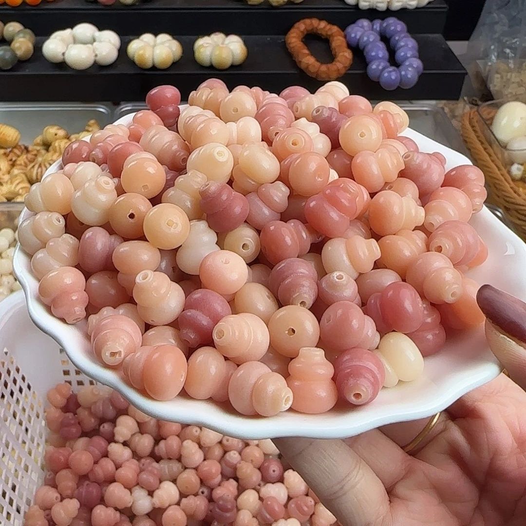 菩提根/象牙果手串瑕疵卡13.6粉葫芦20卡牌➕20颗