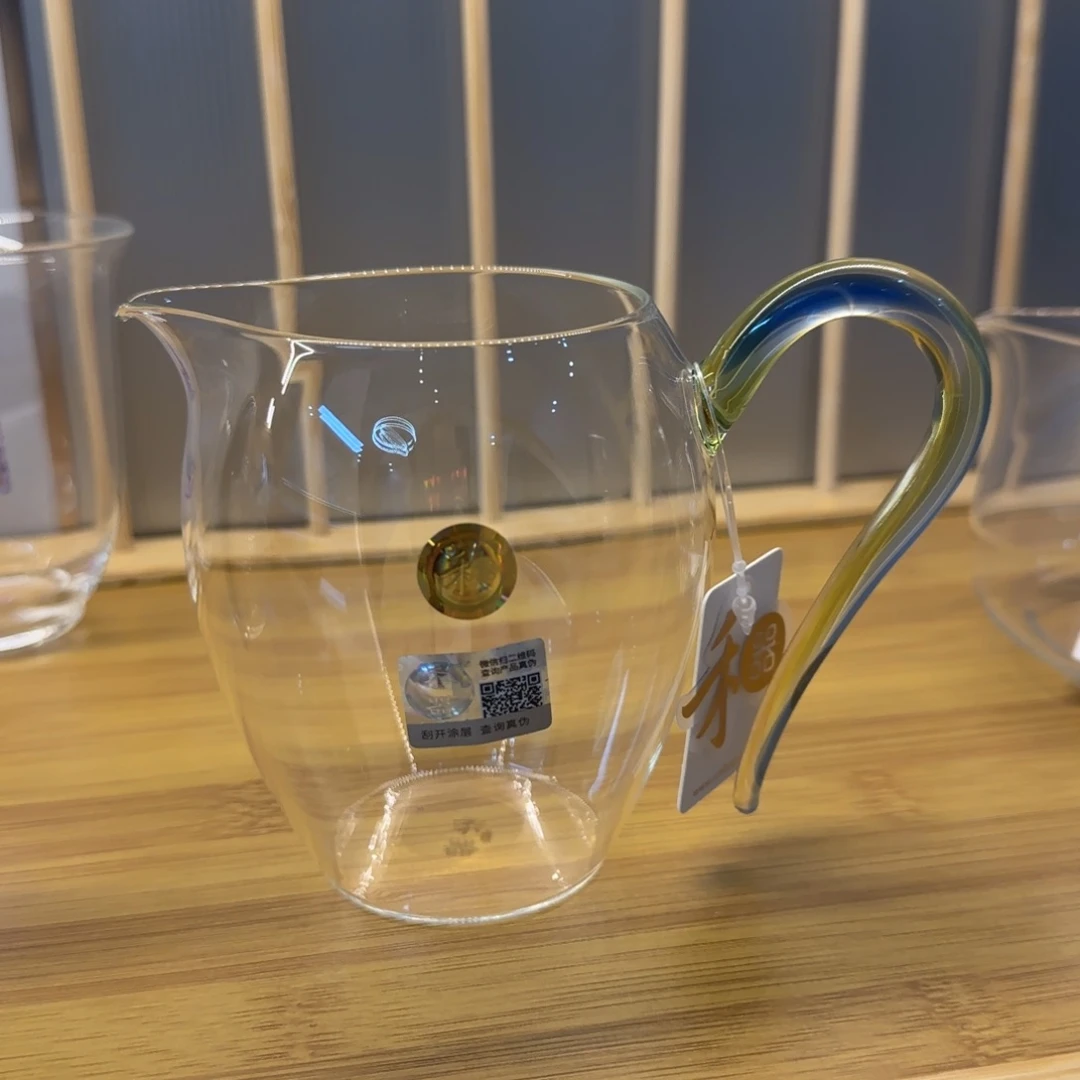 独***华玻璃手工艺品禾器怡然公道杯迷翠