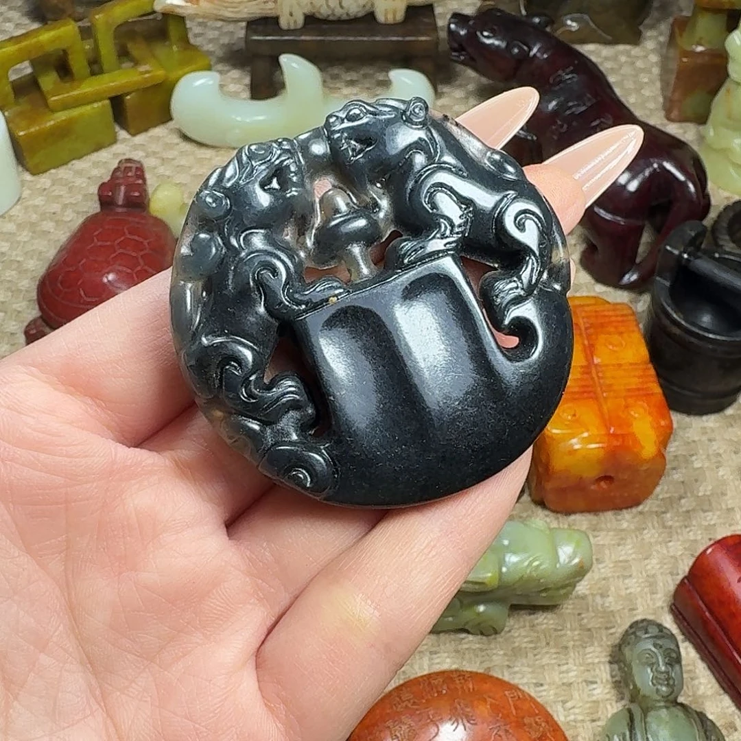 白玉菩提吊坠挂件