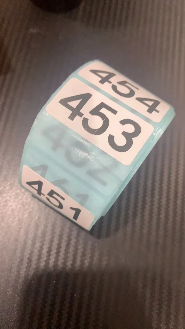 直播带货适用的数字编号标签贴纸   1