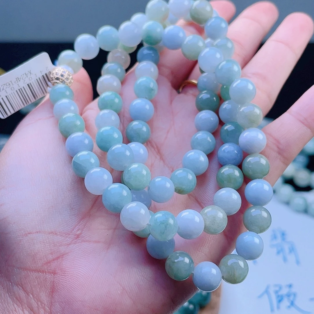 定制翡翠未镶嵌珠串