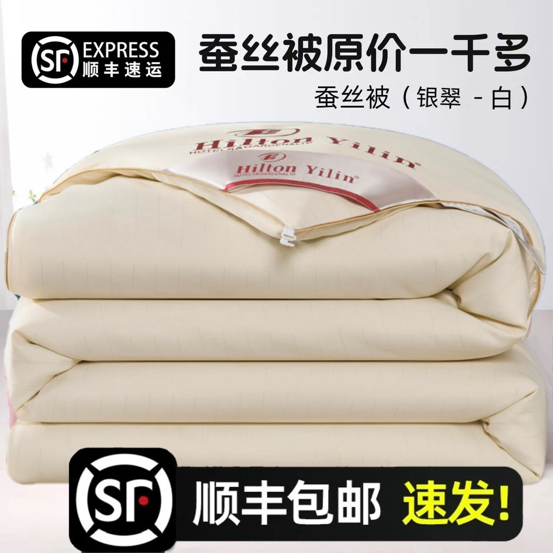 蚕丝被高端出口100%正品空调被秋冬被芯单双人加厚冬被子春秋棉被
