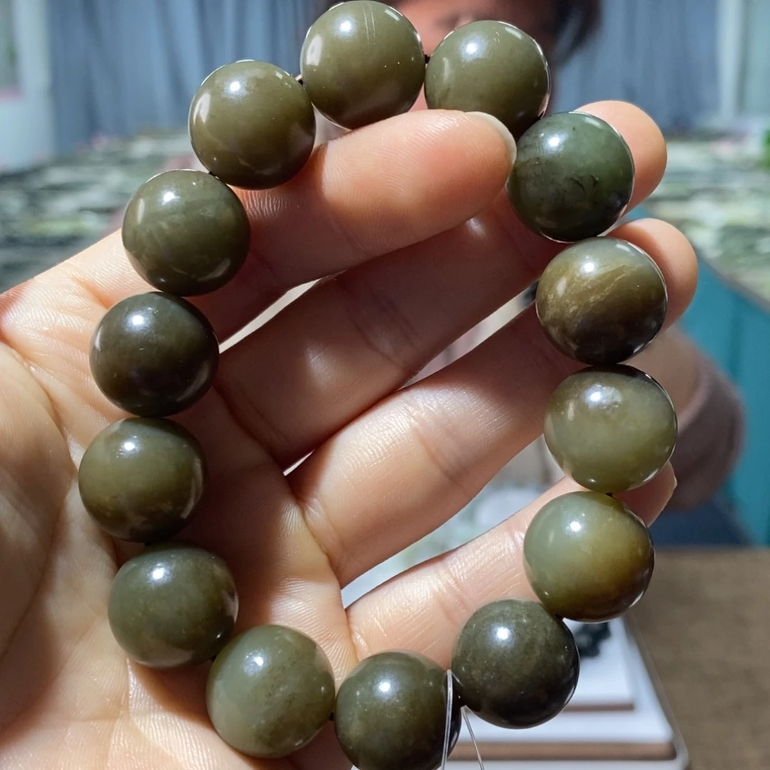 和田玉未镶嵌手链16