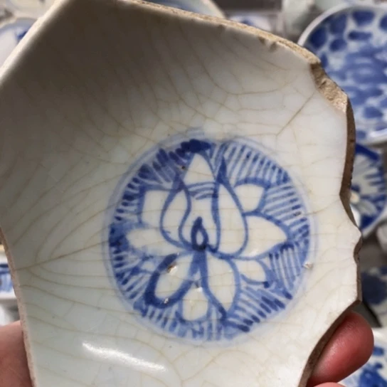 瓷片现代瓷器青花瓷片