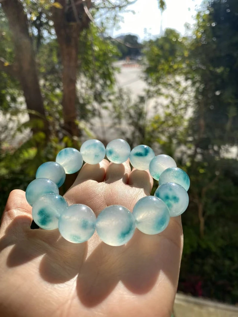 卡15+飘兰花珠子（一颗）散珠多样性发货手串