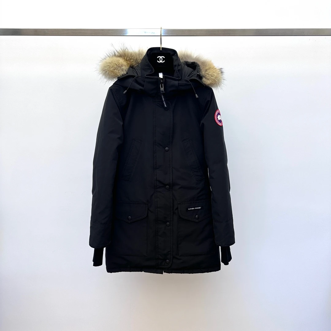 95新 加拿大鹅 黑色 xs码 01196