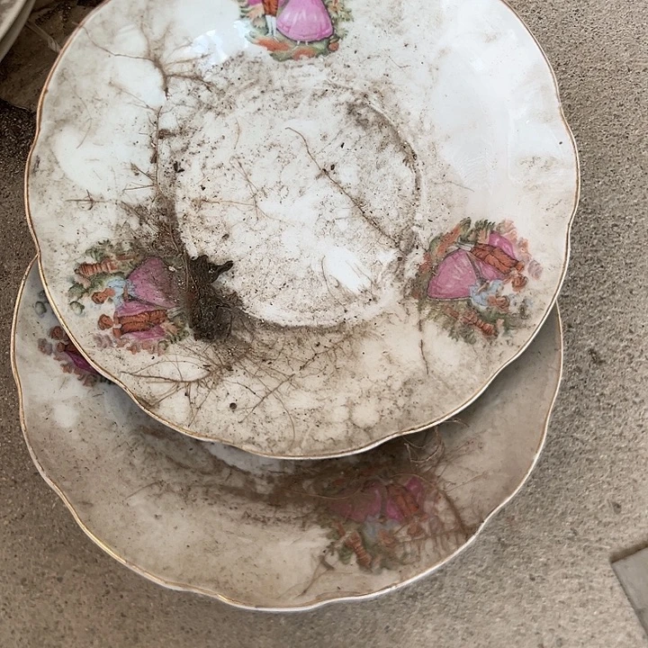 八九十年代高岭土盘碗碟有矿点D332