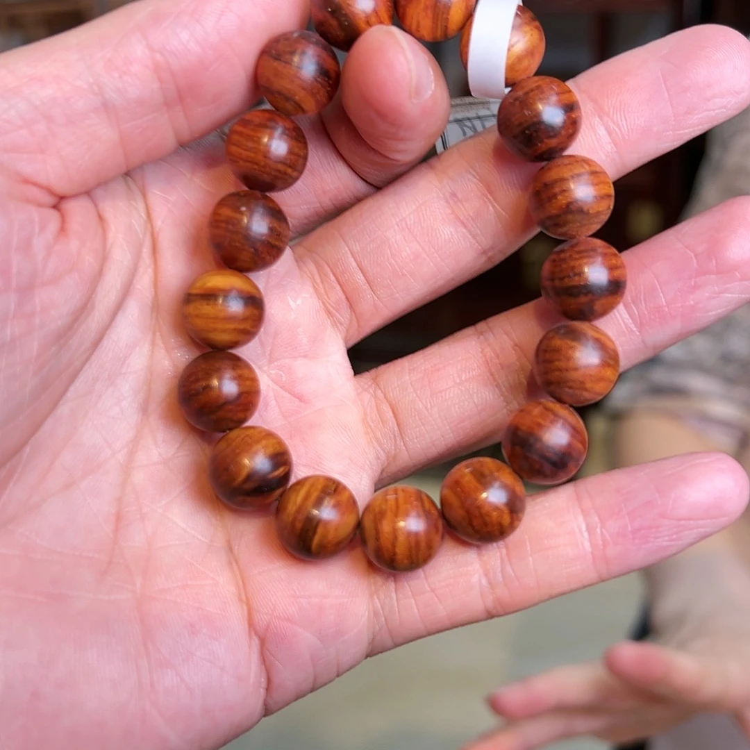 黄花梨/降香黄檀手串/手链1.2单圈，油梨老料