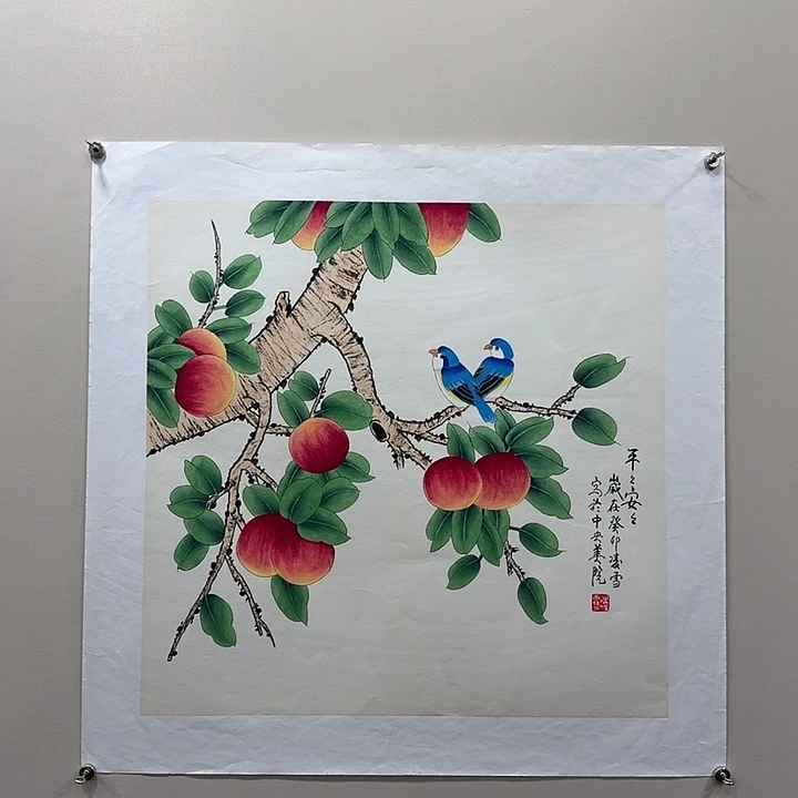 国画精品纯手绘68×68