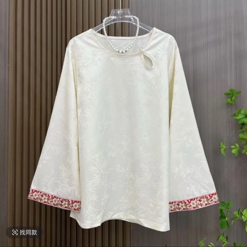 【WDP】老钱风新中式时尚套装衬衫重工小衫上衣设计师网红时尚绣花