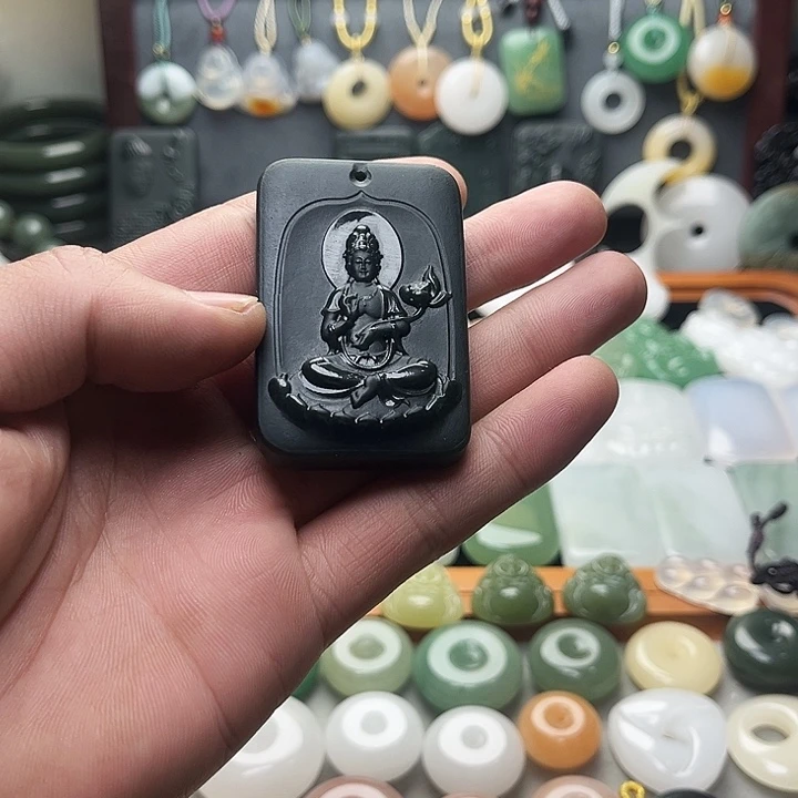 和田玉（青玉）未镶嵌颈饰