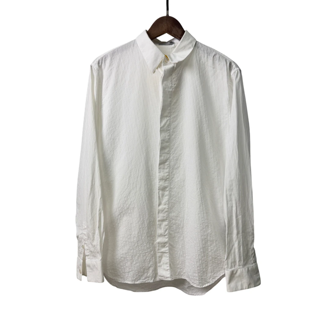 未使用 DIOR/迪奥 暗纹全满印衬衫/40码/254239