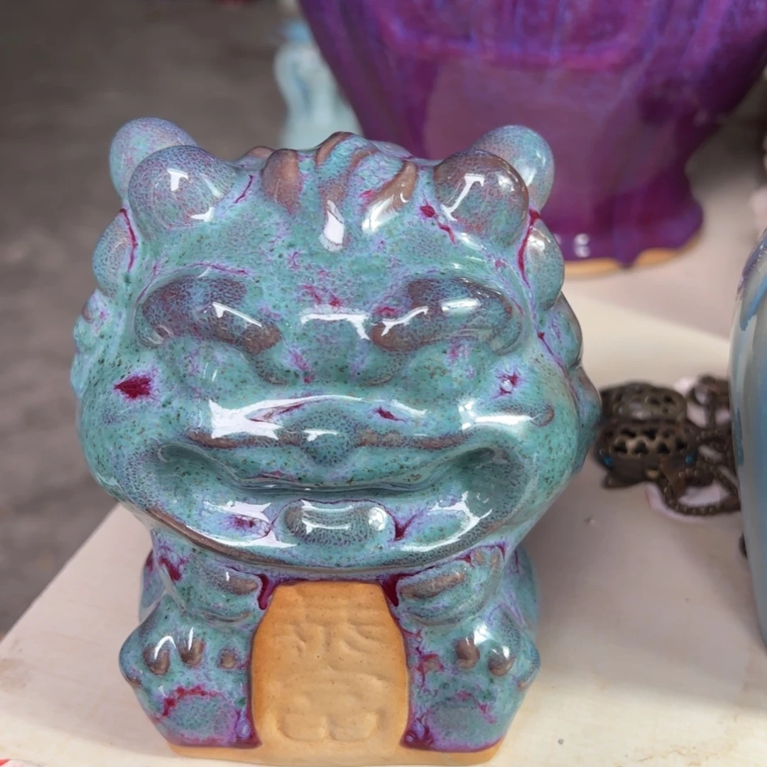 摆件郑家钧窑摆件微