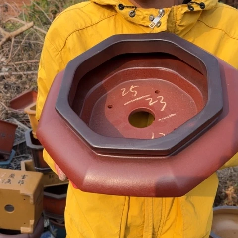 紫砂花盆特价包邮送盒