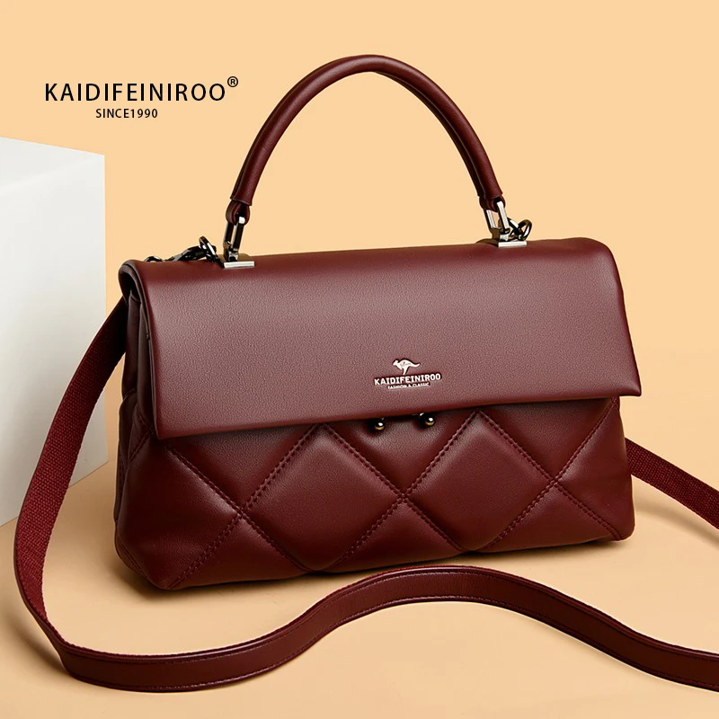 时尚女包单肩斜挎包经典肩包百搭通勤款式女包 5113红色