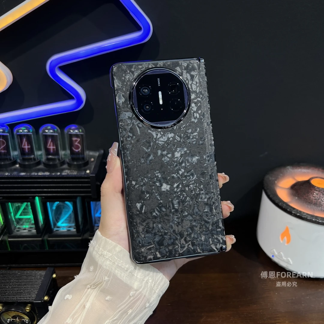 适用于华为matex6手机壳matex5折叠屏x3保护套x6贝壳纹x5中轴超薄