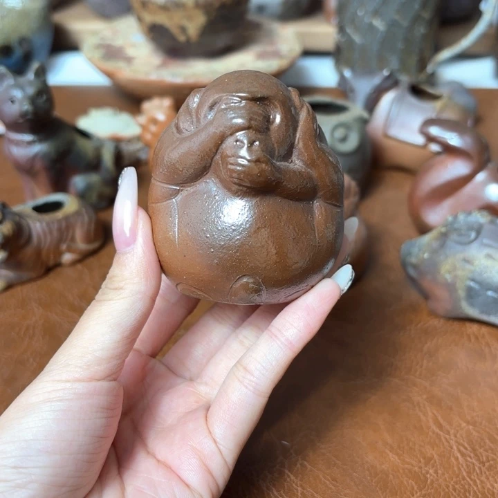 Y****备前烧备前烧小猴子