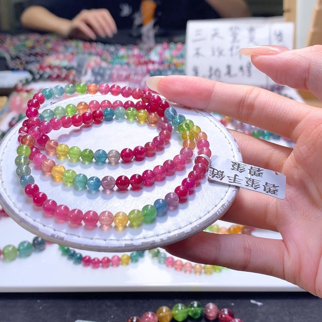 【闪购商品】银S925镶嵌手链碧玺