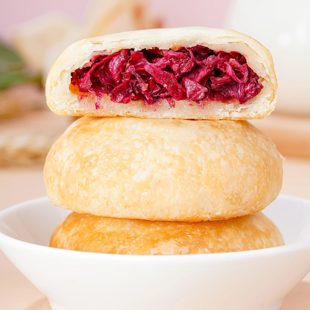 文山特产三七鲜花饼 口味:玫瑰