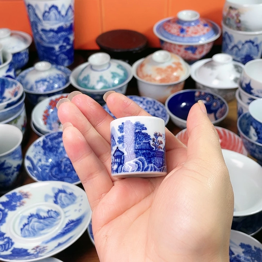 【闪购商品】杯茶*间全手工手绘景德镇