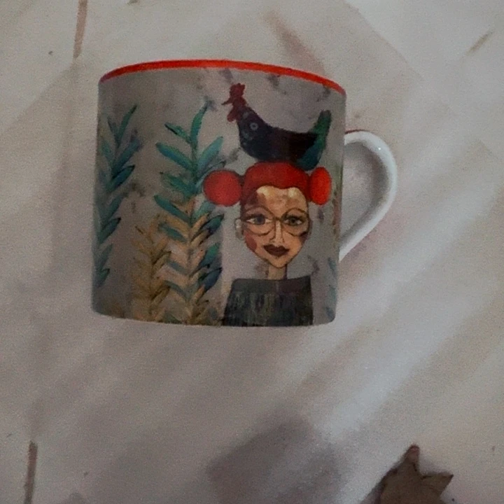 骨瓷中杯一个装丑女