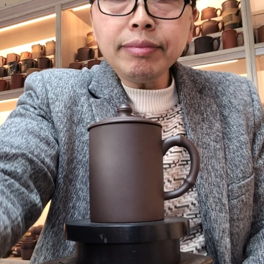 紫泥茶杯办公杯容量450