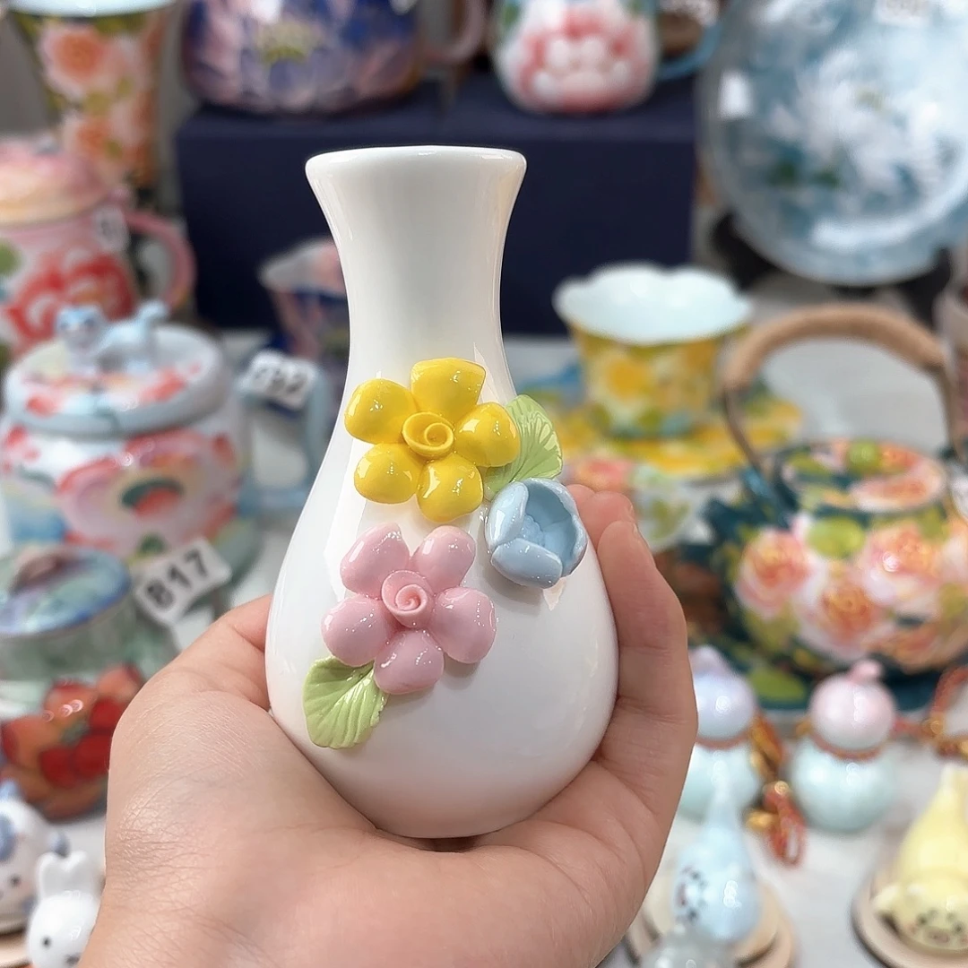 景德镇手绘高温釉下彩陶瓷茶具