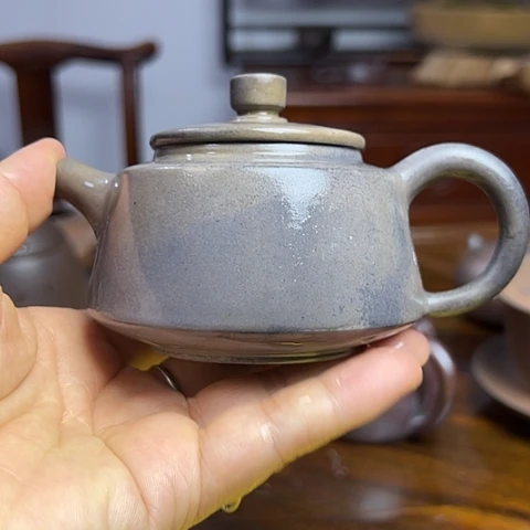 戬谷龙窑柴烧茶壶