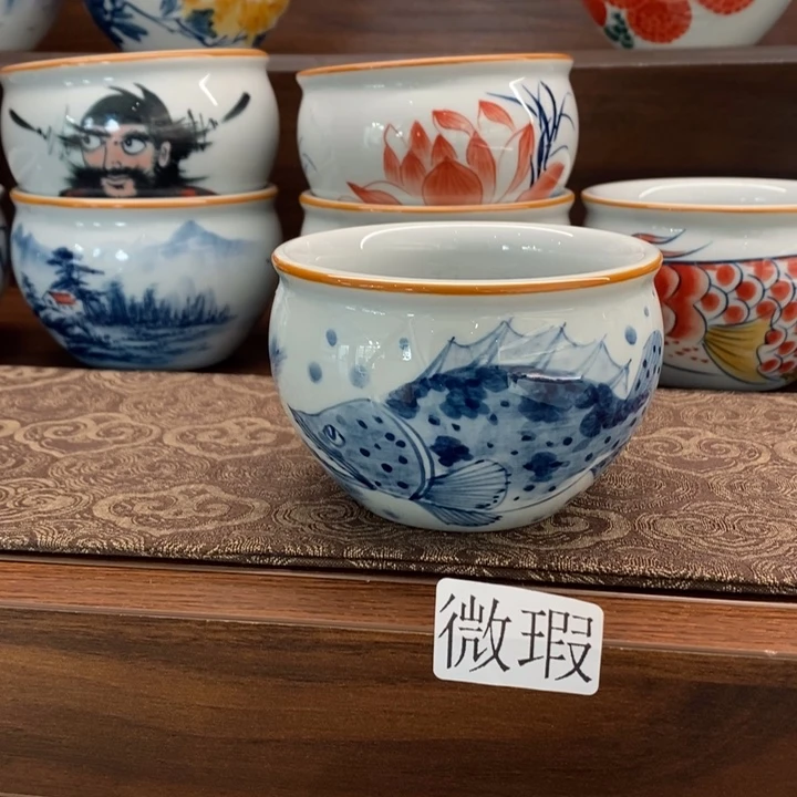 釉下老陶泥手工绘制