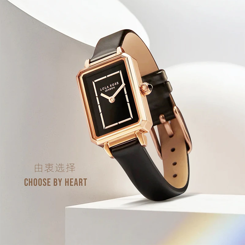 「回馈粉丝」复古方形石英皮带腕表