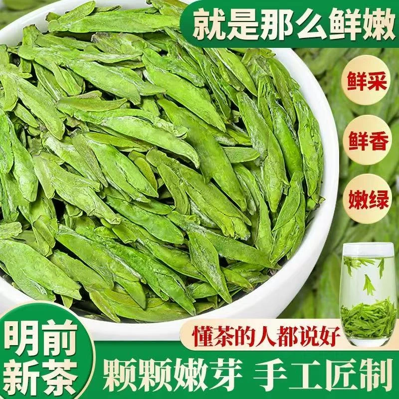 中秋福利 2025年新茶 明前绿茶大佛龙井茶 豆香味 浓香耐泡