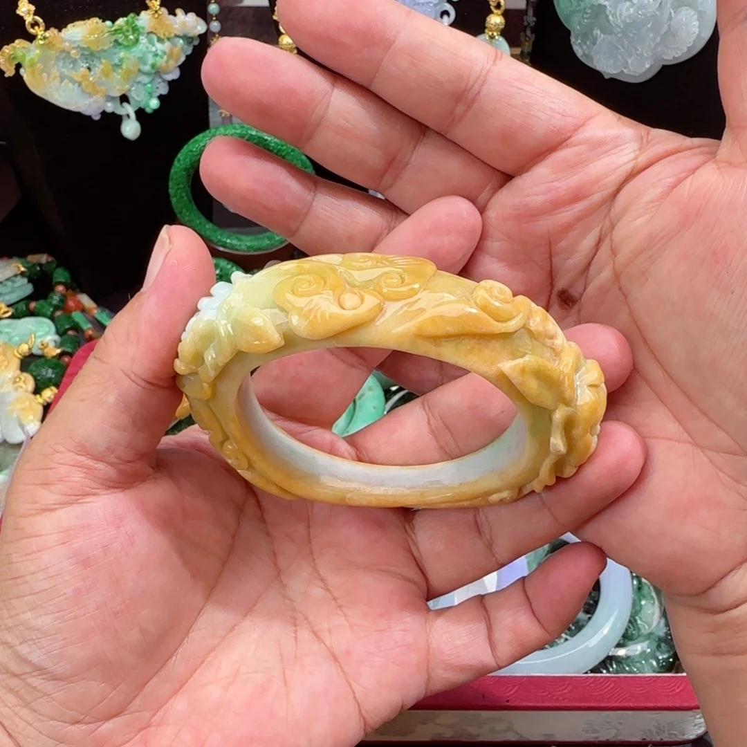 翡翠未镶嵌颈饰仿古57 58