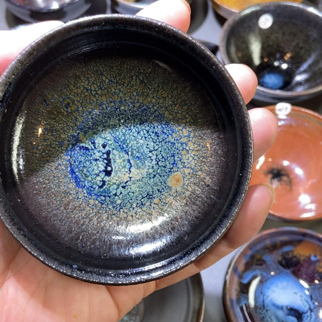 茶盏85 落灰烧小微瑕盏