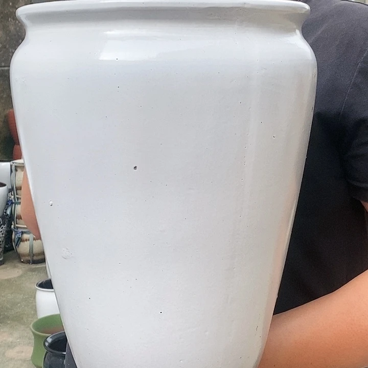 紫砂花盆口25高33瑕疵