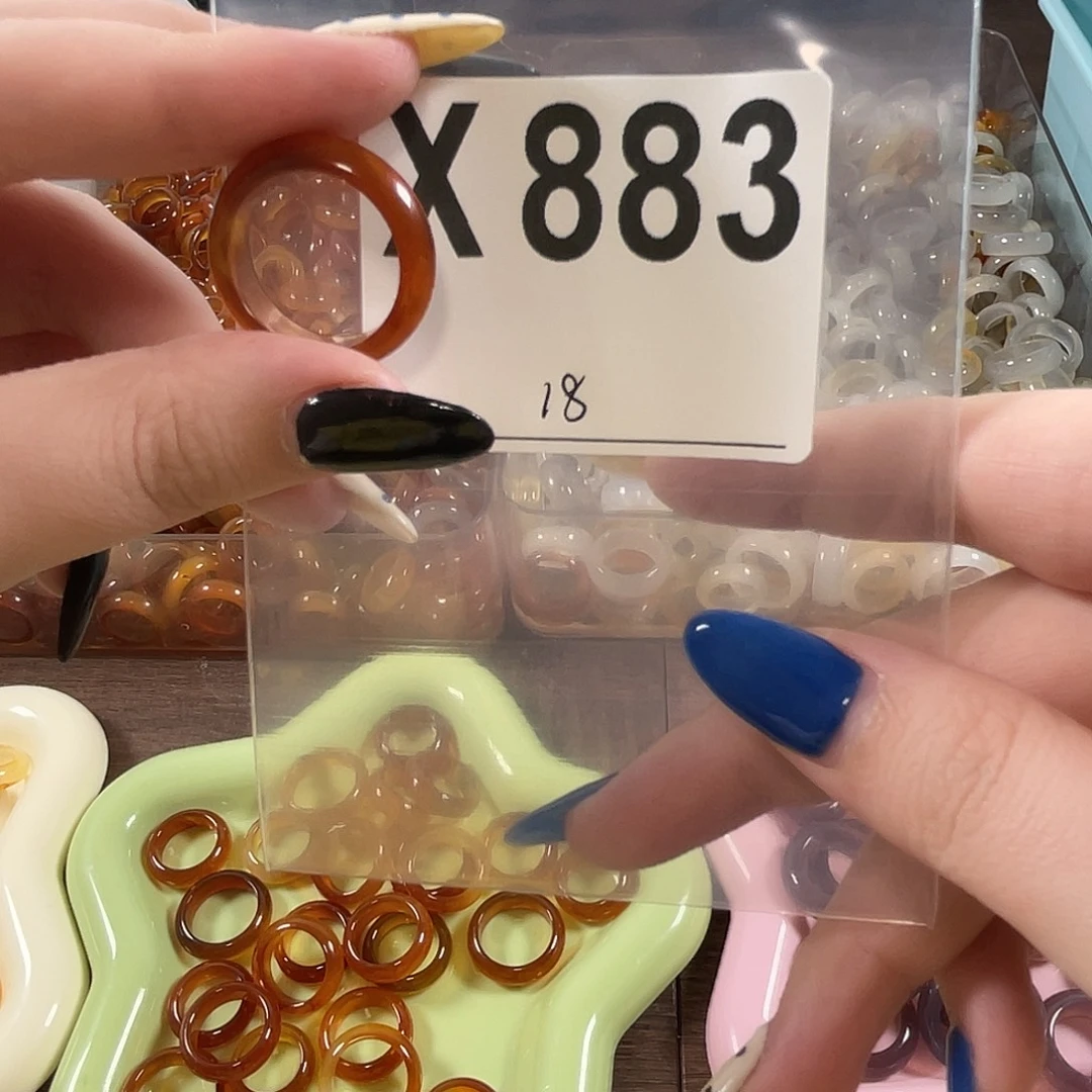 玛瑙/玉髓未镶嵌戒指883