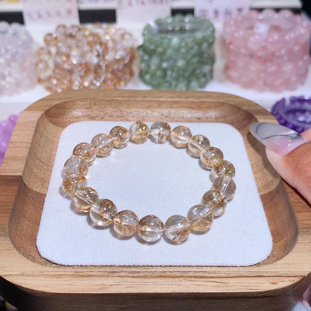 未镶嵌手链水晶金箔锦鲤胶花9-10