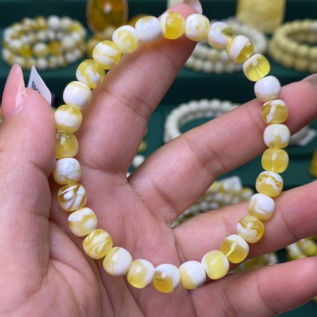 蜜蜡未镶嵌裸石7.5➕