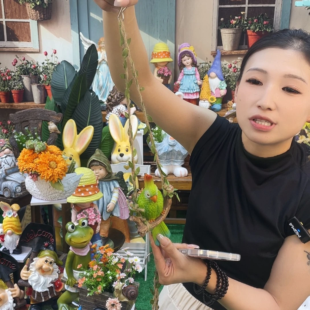 摆件花园摆件红红火火